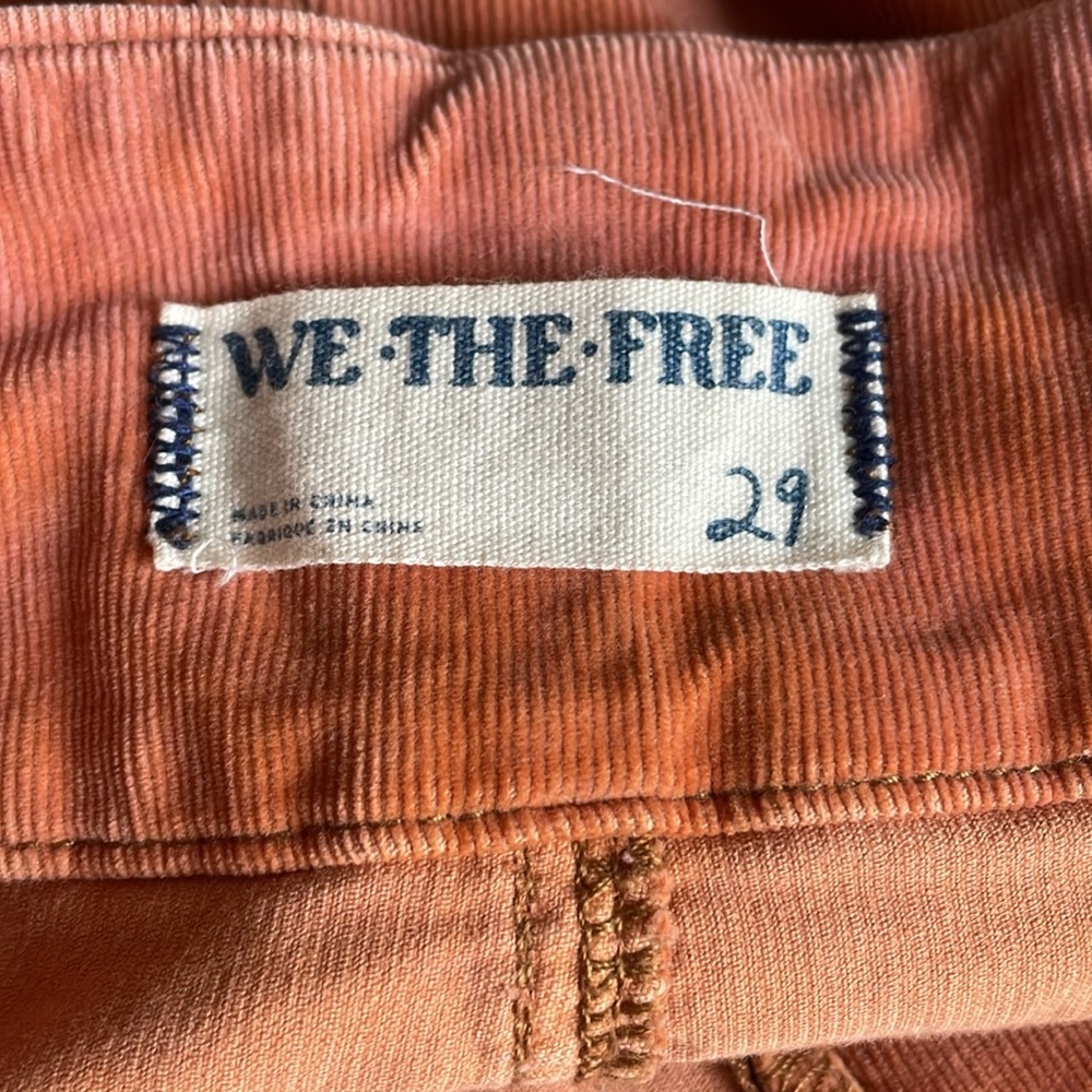 We The Free Rust/Orange Flare Corduroy Pants - Picture 9 of 16